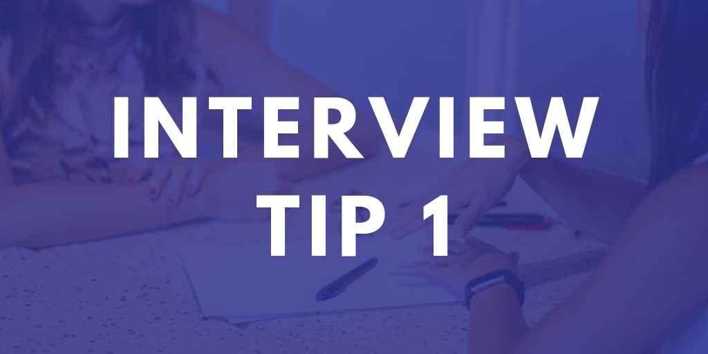 Teaching Interview Tip 1